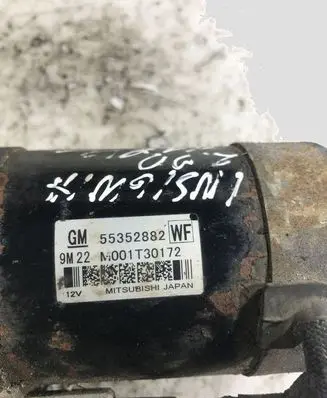 Opel Insignia A Starter motor 55352882 M001T30172