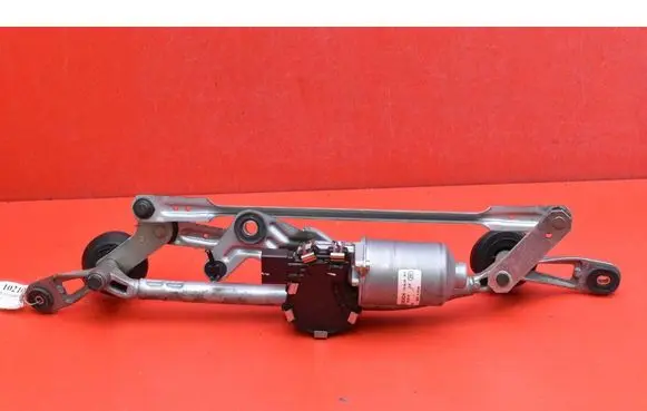 Front wiper linkage and motor