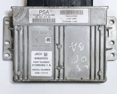 Citroen C3 Engine control unit/module 9649433980 9656297980 215850821A