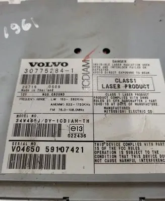 Volvo V50 Radio/CD/DVD/GPS head unit 307752841 59107421 247190509
