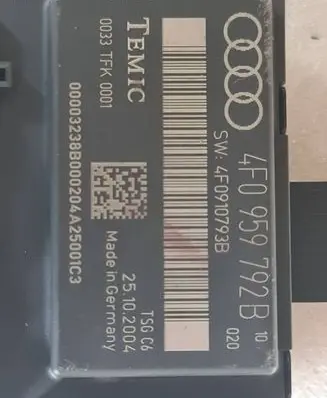 Audi A6 S6 C6 4F Door control unit/module 4F0959792B 4F0910793B