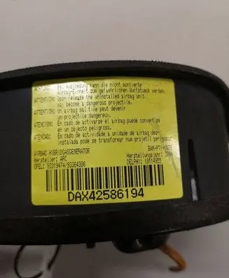 Opel Meriva A Steering wheel airbag 93319474 93364386