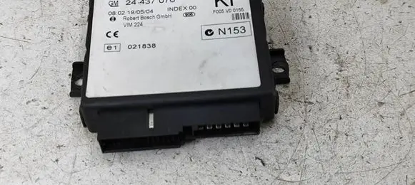 Opel Zafira A Comfort/convenience module 24437076 021838 F005V00155