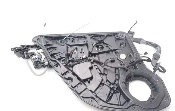 Rear window lifting mechanism without motor