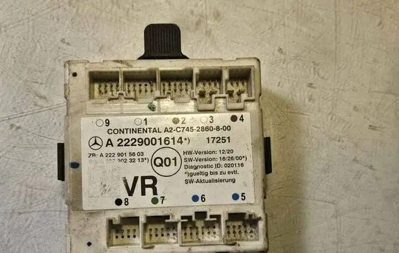 Mercedes-Benz C W205 Door control unit/module A2229001614