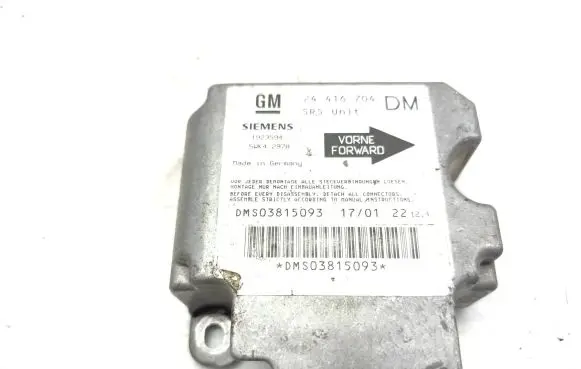 Opel Zafira A Airbag control unit/module 24416704 1923594 5WK42978