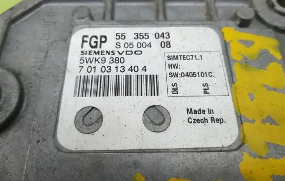 Opel Meriva A Engine control unit/module 55355043