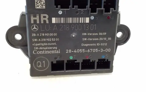 Mercedes-Benz CLS C218 X218 Door control unit/module A2189001301