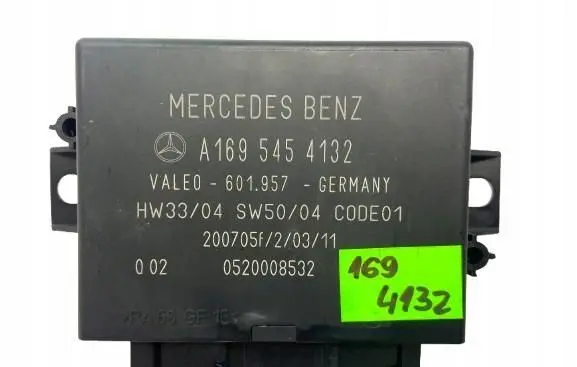 Mercedes-Benz A W169 Parking PDC control unit/module A1695454132