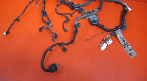Mitsubishi Lancer X Engine installation wiring loom
