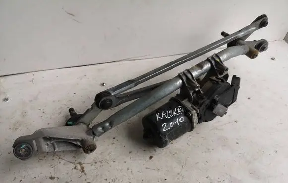 Front wiper linkage and motor