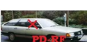 Audi 100 200 5000 C3 Front door window glass four-door 443845022G