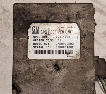 Opel Zafira A GPS navigation control unit/module 09114594 GME0PL2A02 SSP0004882