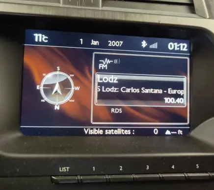 Citroen DS5 Screen/display/small screen 9666280780