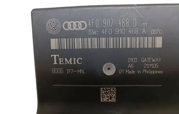 Audi A6 S6 C6 4F Gateway control module 4F0907468D 8006TF7MNL 4F0910468A