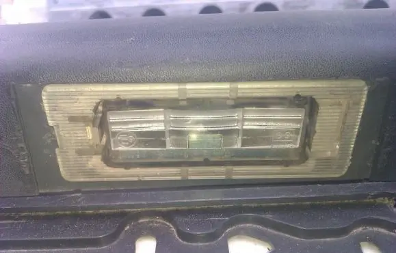 Number plate light