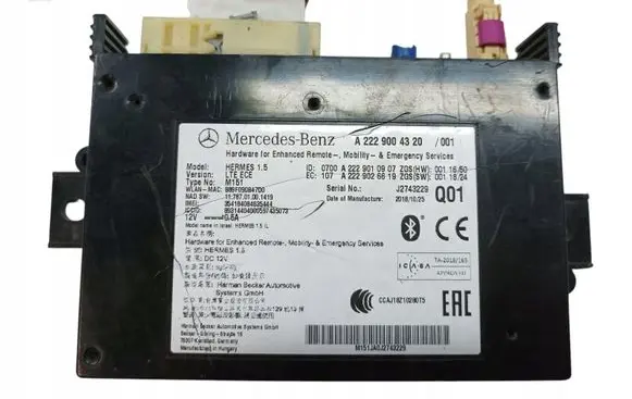 Mercedes-Benz C W205 Other control units/modules A2229004320