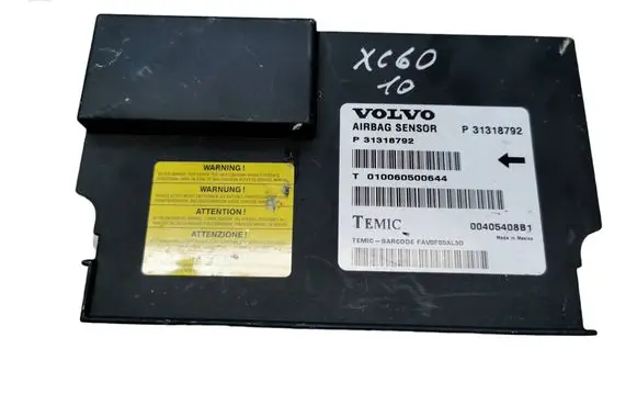 Volvo XC60 Airbag control unit/module 31318792 00405408B1 010060500644