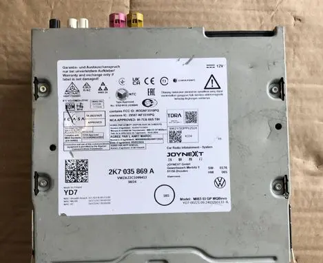 Volkswagen Caddy Navigation unit CD/DVD player 2K7035869A