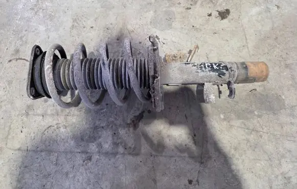Front shock absorber with coil spring