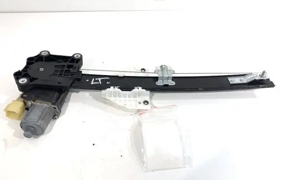 Rear door window regulator with motor