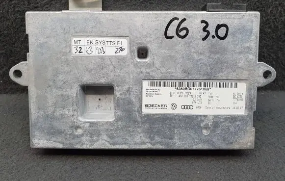 Audi A6 S6 C6 4F MMI control unit 4E0035729 4F0910731R
