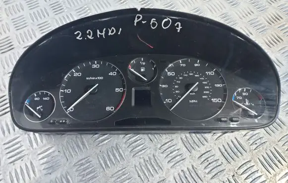 Peugeot 607 Speedometer (instrument cluster) 9629598880
