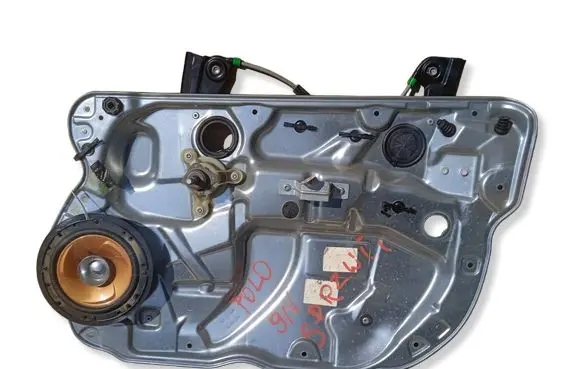 Volkswagen Polo IV 9N3 Front door window regulator with motor 483756KASACJ
