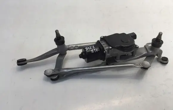Front wiper linkage and motor