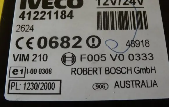 Iveco Daily 35 - 40.10 Immobilizer control unit/module 41221184