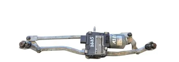 Front wiper linkage and motor