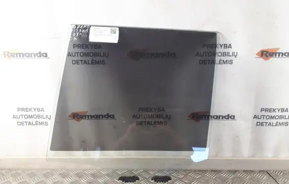 Rear door window glass