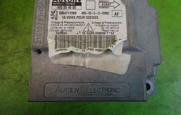 Peugeot 407 Airbag control unit/module 9654717280