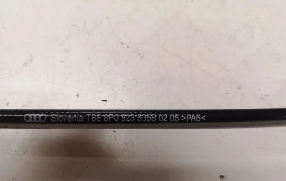 Volkswagen Transporter - Caravelle T5 Engine bonnet/hood lock release cable 8P0823535B