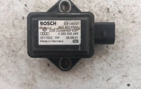 Audi A6 S6 C5 4B ESP acceleration yaw rate sensor 8E0907637A 0011523 0265005245