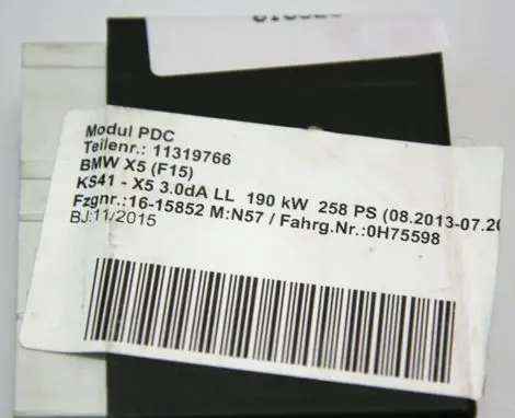 BMW X5 F15 Parking PDC control unit/module 66336880622 6880622