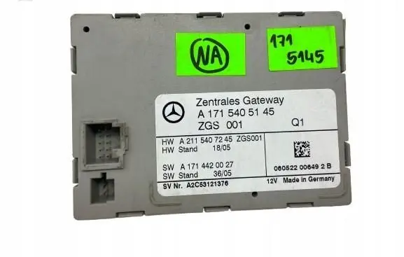 Mercedes-Benz SLK R171 Door central lock control unit/module A1715405145
