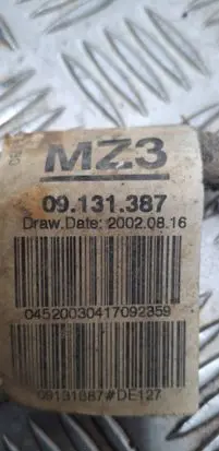 Opel Zafira A Front ABS sensor wiring 09131387 09131887