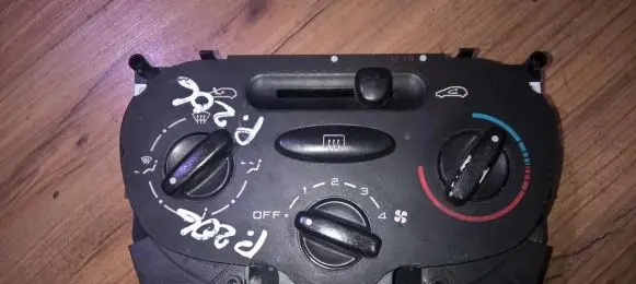 Peugeot 206 Climate control unit 1068901 10689-01