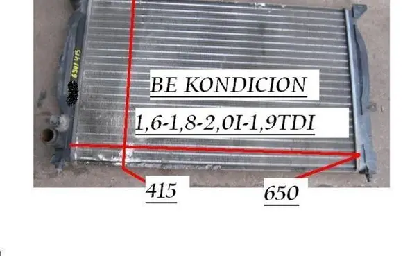Audi A4 S4 B5 8D Coolant radiator 8D0121251AC