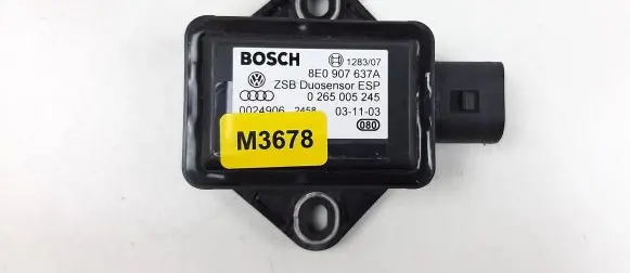 Audi A4 S4 B6 8E 8H ESP acceleration yaw rate sensor 8E0907637A M3678