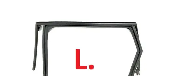 Peugeot 5008 II Rubber seal rear door window/glass 981366028A 40195