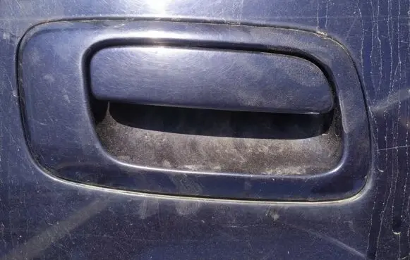 Opel Astra G Front door exterior handle 