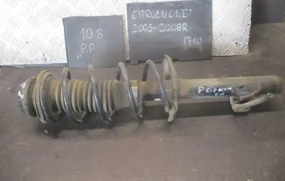 Citroen C1 Front shock absorber with coil spring