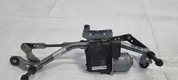 Front wiper linkage and motor