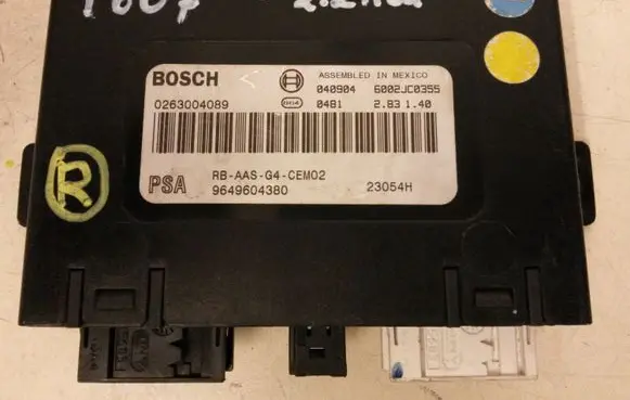 Peugeot 607 Parking PDC control unit/module 9649604380 0263004089 23054H