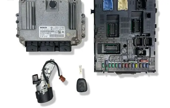 Peugeot Partner Engine ECU kit and lock set 9653958980 9664618080 0281013871