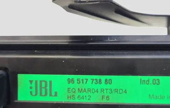 Peugeot 607 Sound amplifier HS6412 9651773880