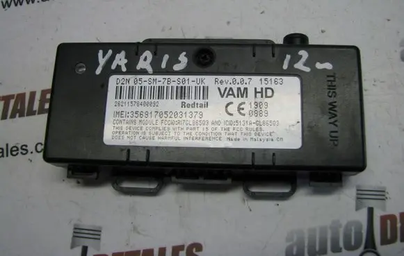 Toyota Yaris Other control units/modules
