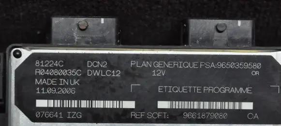 Citroen Berlingo Engine control unit/module